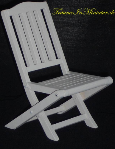 Gartenstuhl / Stuhl, weiß